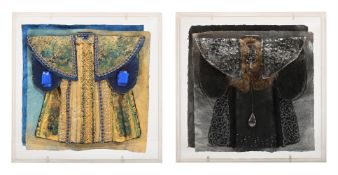 INGA HUNTER (b 1938), A PAIR OF MINAITURE ROBES,