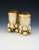 A GERMAN SILVER GILT DOPPELPOKAL