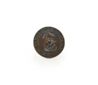A MEDIEVAL BRONZE SEAL MATRIX