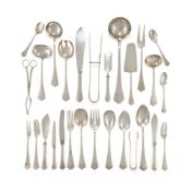 AN AUSTRIAN SILVER PART TABLE SERVICE