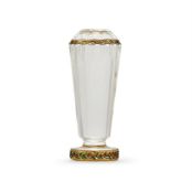 A CARVED ROCK CRYSTAL DESK SEAL
