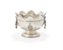 AN EDWARDIAN SILVER MONTEITH