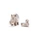 AN AMERICAN SILVER MODEL OF A HIPPO AND A DUCK - Image 2 of 3