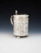 A RUSSIAN SILVER TANKARD