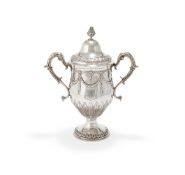 A GEORGE III IRISH SILVER CUP AND COVER