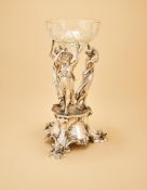 A VICTORIAN SILVER CENTRE PIECE