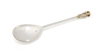 A CHARLES I WEST COUNTRY SILVER APOSTLE SPOON, ST PHILIP