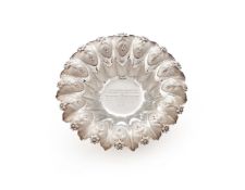 A GEORGE IV SILVER SHAPED CIRCULAR PRESENTATION BOWL