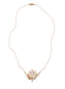 SELBERAN, 'THE PEARL POEM NECKLACE', A CULTURED FRESHWATER AND CULTURED PEARL AND DIAMOND NECKLACE
