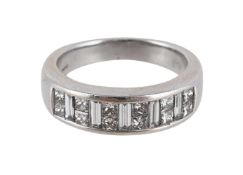 A DIAMOND HALF ETERNITY RING