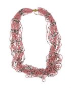 A 19TH CENTURY BEAD NECKLACE