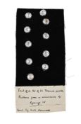 A SET OF TEN GEORGIAN PASTE BUTTONS