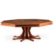 Y DAVID LINLEY (BRITISH, B.1961), AN OCTAGONAL 'MAP OF THE WORLD' BOARDROOM TABLE; 2011