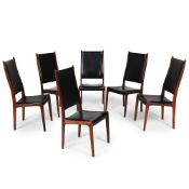 Y JOHANNES ANDERSEN (DANISH, 1903-1991), SIX DINING CHAIRS; CIRCA 1965