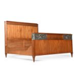 AN ART DECO BED; CIRCA 1930