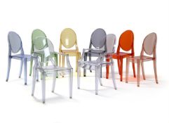 PHILIPPE STARCK (FRENCH, B.1949), EIGHT 'VICTORIA GHOST' CHAIRS; DESIGNED 2002