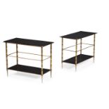 IN THE MANNER OF MAISON RAMSEY (FRENCH), PAIR OF SIDE TABLES; 20TH CENTURY