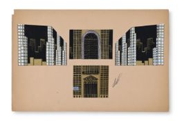λ ERTÉ (FRENCH, 1892-1990), 'WALL STREET' DRAWING; CIRCA 1930