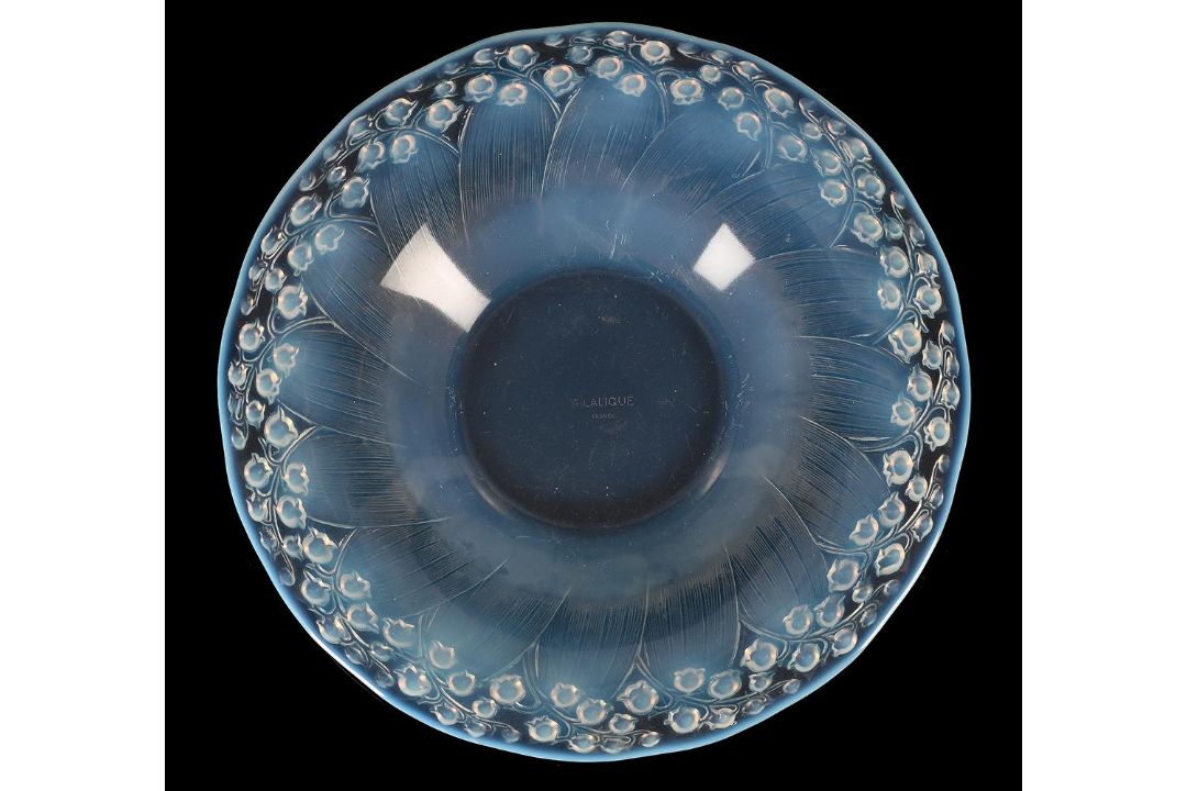 RENÉ LALIQUE (FRENCH, 1860-1945), ‘MUGUET’ BOWL; DESIGNED 1931; PRE 1945 - Image 1 of 3