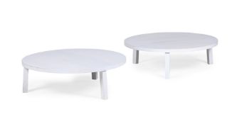 PHILIPPE ALLAEYS (BELGIAN), PAIR OF 'PA05 LEILA' COFFEE TABLES FOR E15; 2006