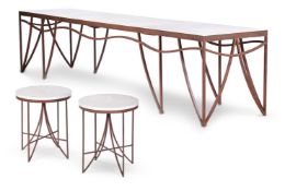 MODERN, LONG CONSOLE TABLE: LATE 20TH/ EARLY 21ST CENTURY