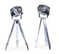 STRAND ELECTRIC (BRITISH, EST.1914), PAIR OF 'PATTERN 743' THEATRE LIGHTS; DESIGNED 1971