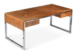 GUY LEFEVRE (FRENCH) ATTRIBUTED; A DESK; CIRCA 1970