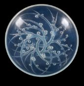 RENÉ LALIQUE (FRENCH, 1860-1945), 'GRAINES D'ASPERGES NO.4' BOWL; DESIGNED 1921; PRE 1945