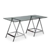 ALESSANDRO ALBRIZZI (ITALIAN, 1934-1994), 'A-FRAME' TRESTLE TABLE; 1970s