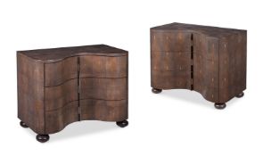 JULIAN CHICHESTER (ENGLISH, EST. 1989), TWO 'SERPENTINE-FRONTED' CHEST OF DRAWERS, 2007
