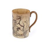 A HORN TANKARD