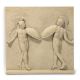 A COMPOSITION RELIEF CAST OF TWO CORYBANTES, MODERN - Image 1 of 3