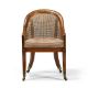 A REGENCY MAHOGANY AND CANED BERGERE ARMCHAIR IN THE MANNER OF GILLOWS, CIRCA 1820 - Image 2 of 2