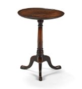 A ELM TRIPOD OCCASIONAL TABLE, MID 18TH CENTURY