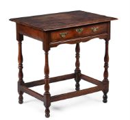 A GEORGE II YEW AND WALNUT SIDE TABLE, CIRCA 1750