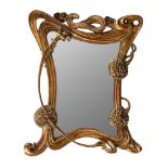 A FRENCH ART NOUVEAU GILTWOOD WALL MIRROR, CIRCA 1910