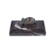 A BRONZE AND MARBLE PAPERWEIGHT OR PRESSE PAPIER, PROBABLY AUSTRIAN, LATE 19TH CENTURY - Image 1 of 2