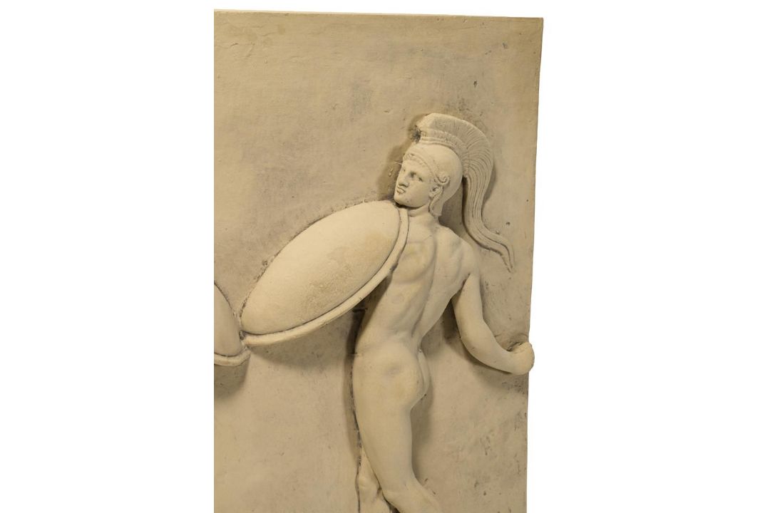 A COMPOSITION RELIEF CAST OF TWO CORYBANTES, MODERN - Image 3 of 3