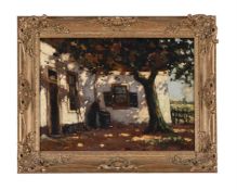 FRENCH SCHOOL (19TH CENTURY), SHADED GARDEN