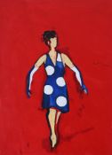 λ PATRICK CAULFIELD (BRITISH 1936-2005), PARTY GAMES (WOMEN IN POLKA DOT DRESSES)
