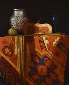 λ MARTIN MOONEY (IRISH B. 1960), STILL LIFE WITH PUMPKIN