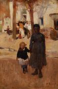 λ SIR FRANK BRANGWYN (BRITISH 1867-1956), NURSE WITH CHILD