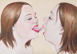 λ ELLIE HOWITT (BRITISH B. 1973), KISSING ME (THERE ARE THINGS INSIDE MY HEAD THAT NOBODY KNOWS ABOU
