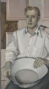 λ ALISON WATT (SCOTTISH B. 1965), PORTRAIT OF SIMON POLLI