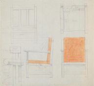 SIR FRANK BRANGWYN (BRITISH 1867-1956), A QUANTITY OF DESIGNS FOR FURNITURE AND INTERIOR DECORATION