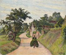 LUCIEN PISSARRO (FRENCH 1863-1944), ÉRAGNY, LA ROUTE GISORS A BAZINCOURT, NORMANDY