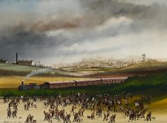 λ BRIAN SHIELDS (BRAAQ) (BRITISH 1951-1997), HOME FROM THE CUP FINAL