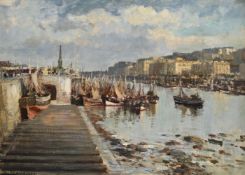 λ EDWARD SEAGO (BRITISH 1910-1974), BOULOGNE HARBOUR