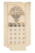 SIR FRANK BRANGWYN (BRITISH 1867-1956), THREE MARQUETRY DESIGNS FOR SIDEBOARD