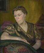 λ WINIFRED LYNTON HANNAY (BRITISH 1890-1964), PORTRAIT OF A SEATED LADY